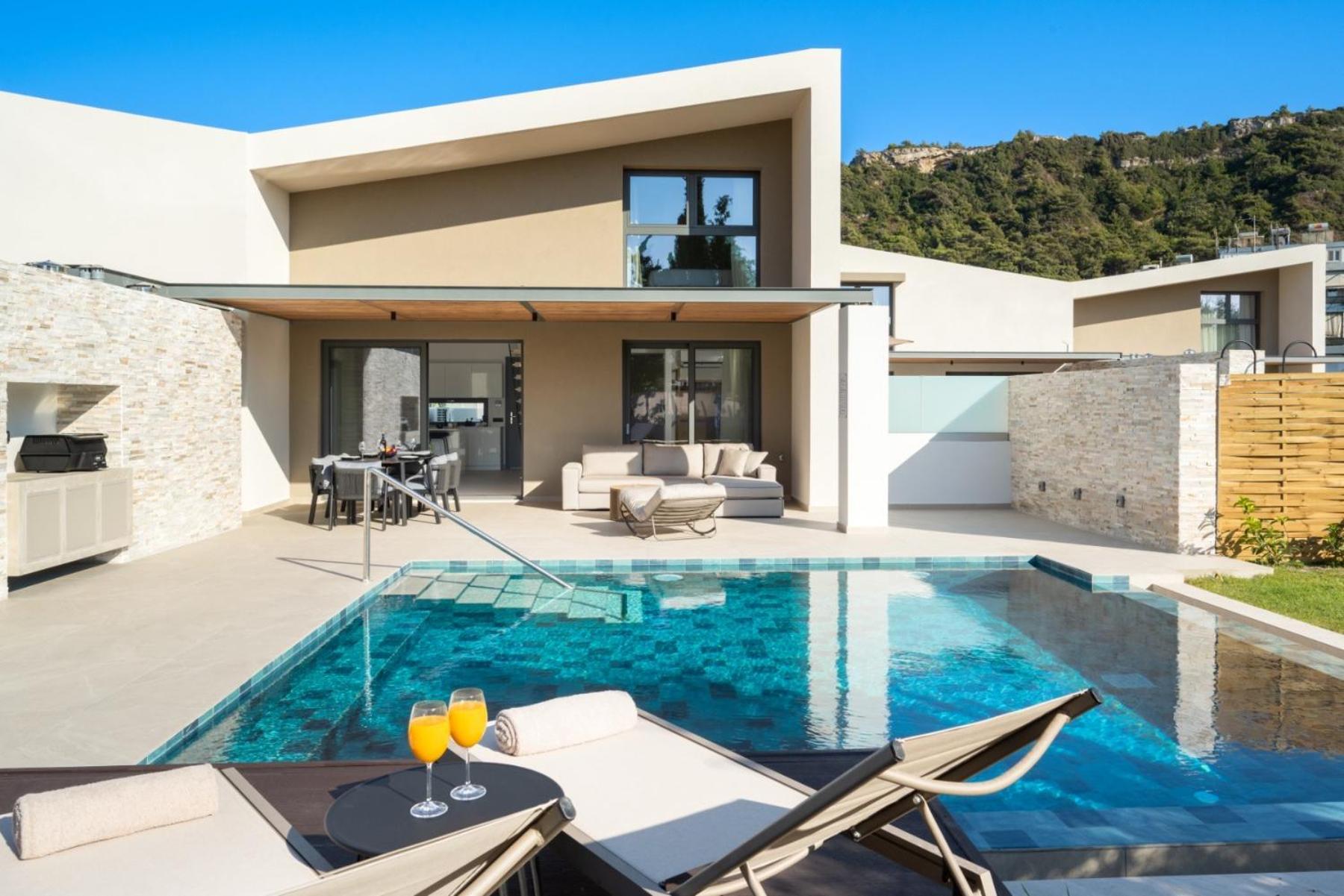 Alma Luxury Villas Ialysós Eksteriør bilde